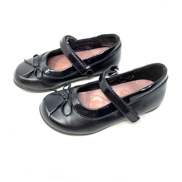 Sonoma Life Style Toddler Girls Black Hook and Loop Dress Shoes - Picture 8 of 8